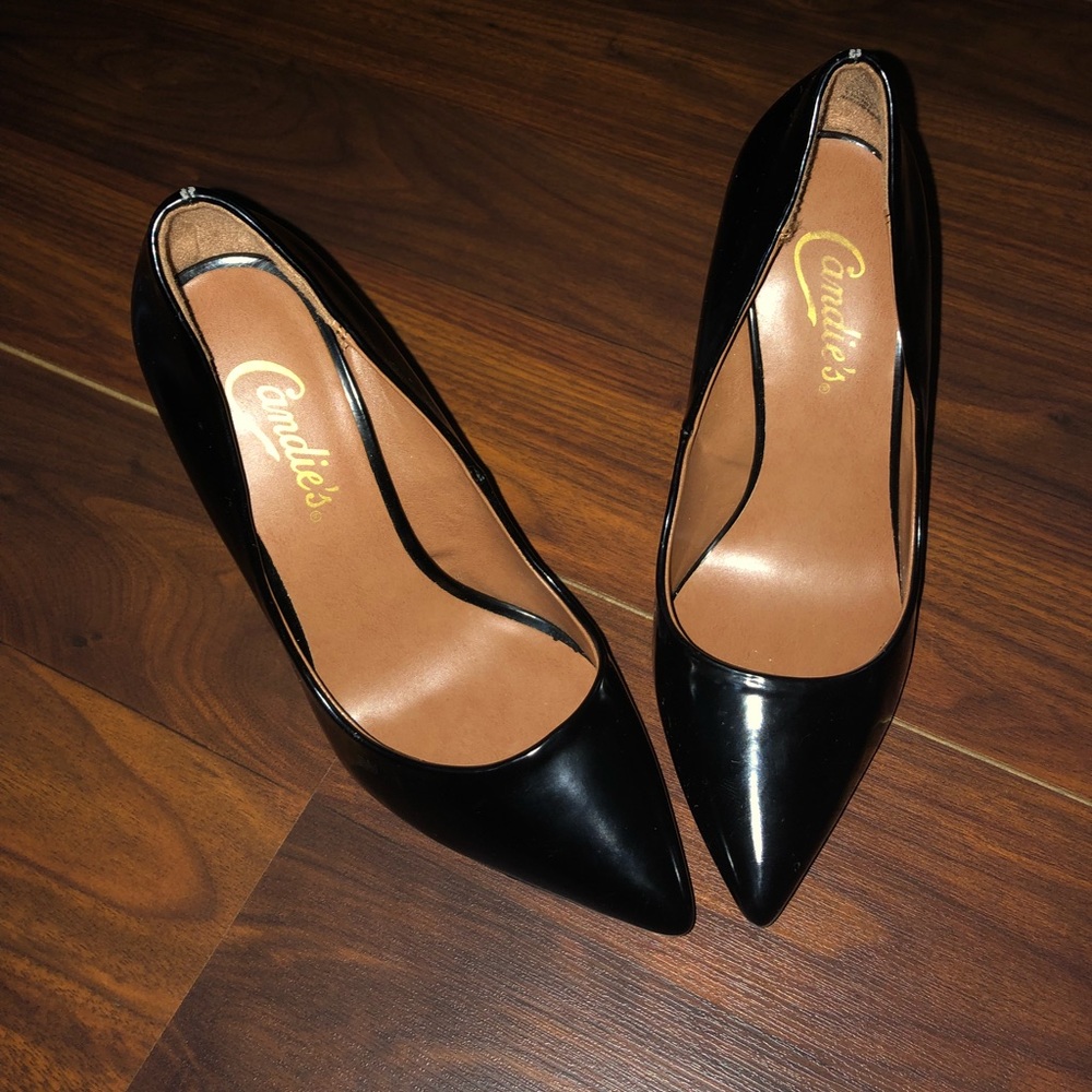 Candies Casonic Black Heels Size 6 1/2 W0B
